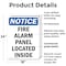 Signmission Fire Alarm Panel Located Inside, 18 in W x Rectangle, Plastic OS-2PACK-NS-P-1824-V-12534 - alternate 3